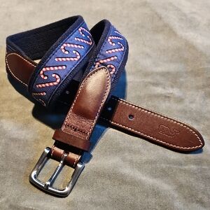 Vineyard Vines Candy Cane Ribbon Belt